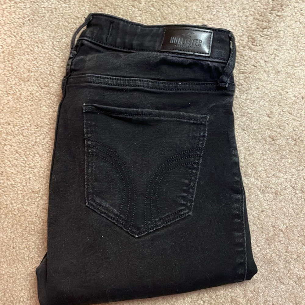 Hollister Mid-Rise Black Super Skinny Jeans